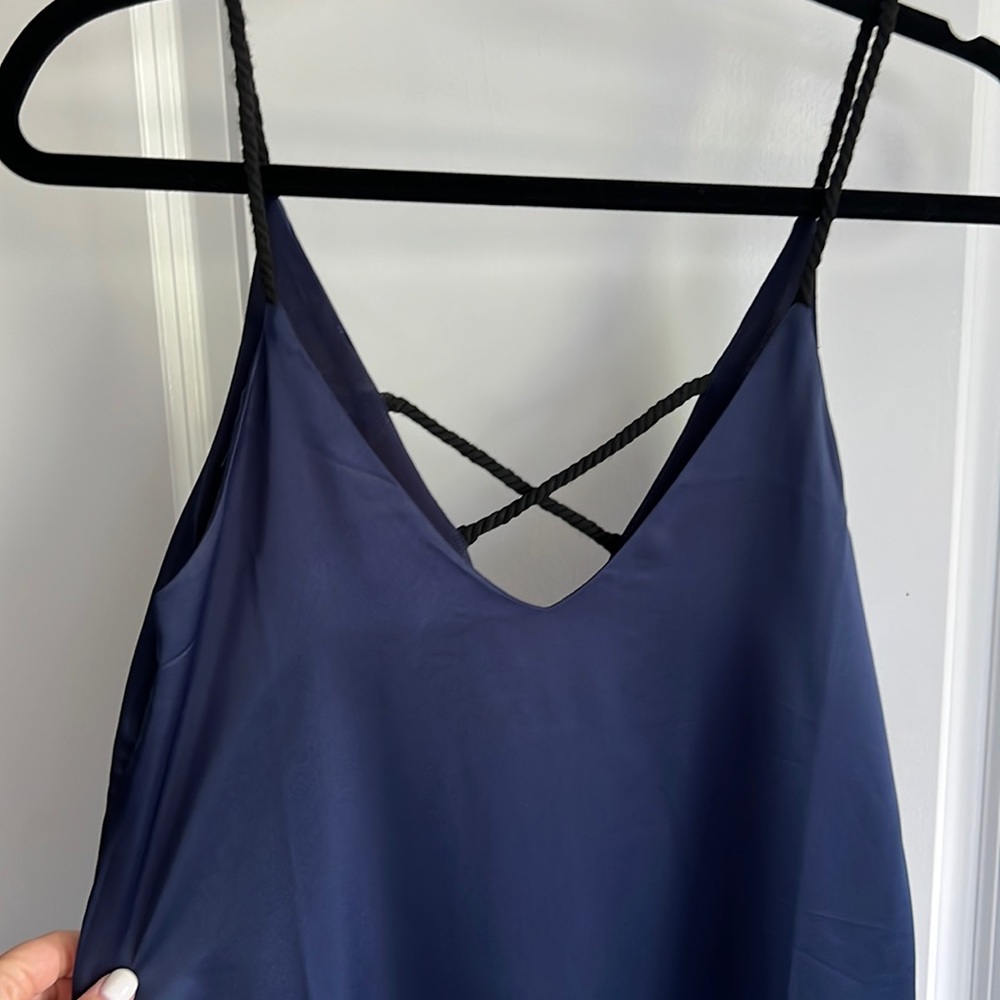 Size small, side slit, silky dress from TCEC
